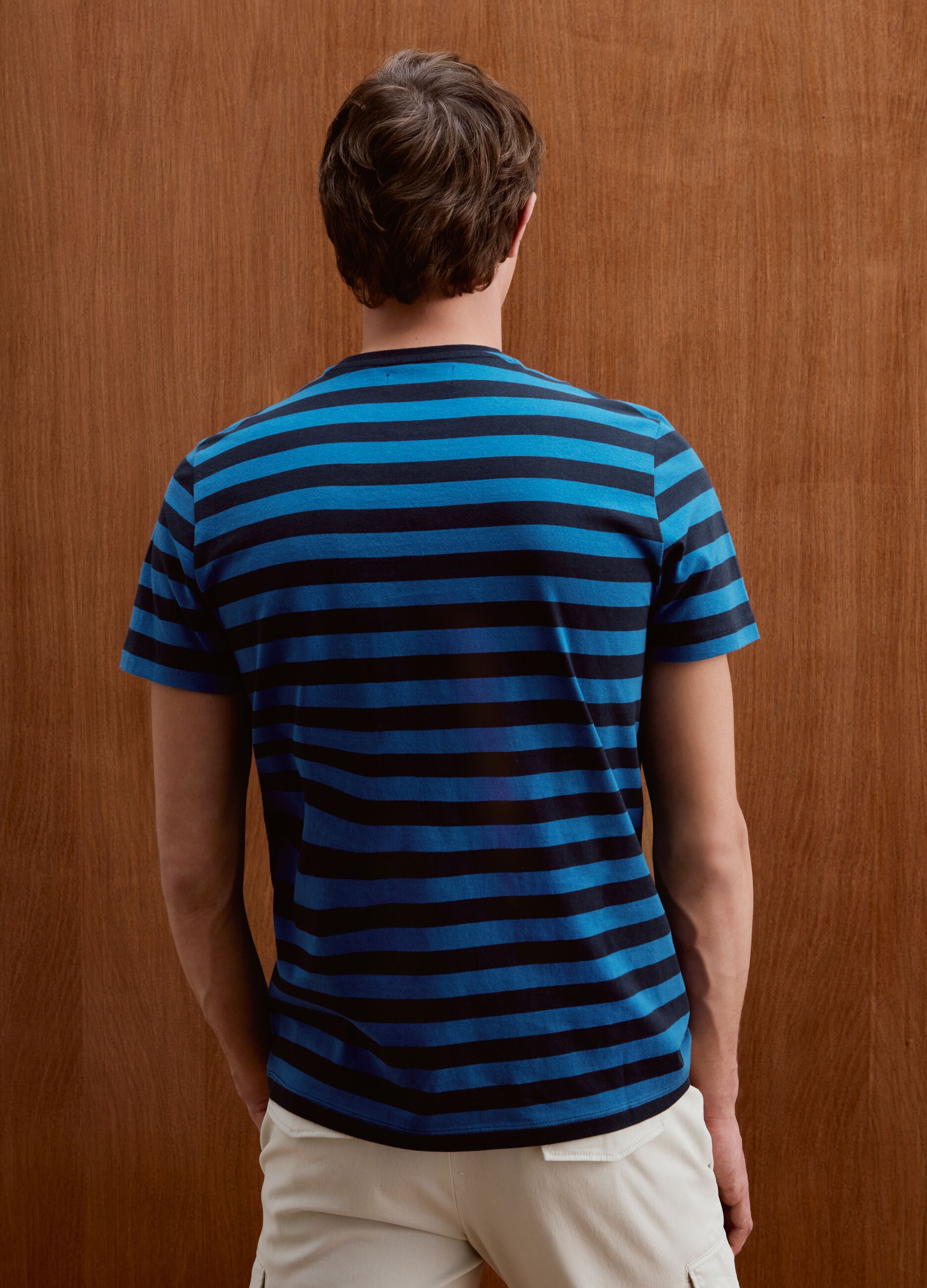 Striped T-shirt in cotton