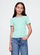 Girls' light blue pure cotton t-shirt_0