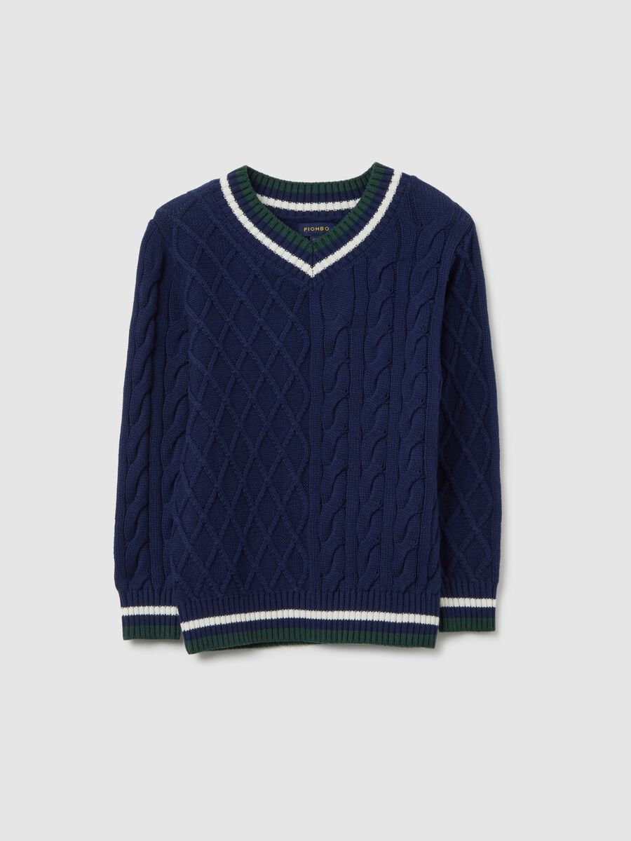 Children's blue pure cotton regular fit jumper_3