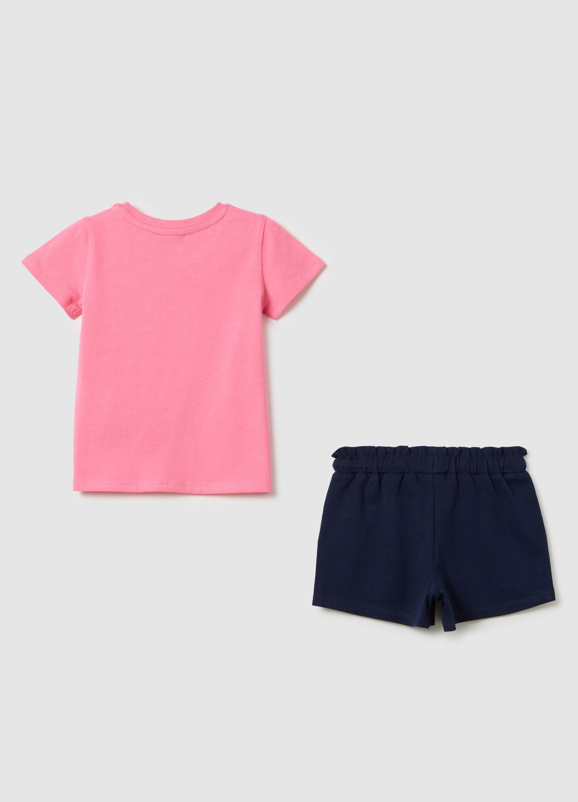Girl's outfit in pink pure cotton regular fit