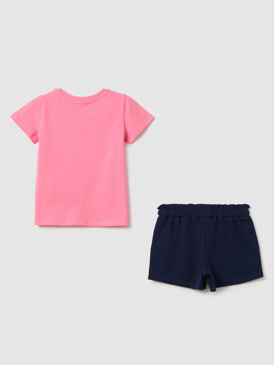 Girl's outfit in pink pure cotton regular fit_1