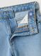 Girls&rsquo; pure cotton wide-leg denim jeans with embroidery_2