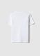 White children's crew neck t-shirt in pure cotton regular fit_1