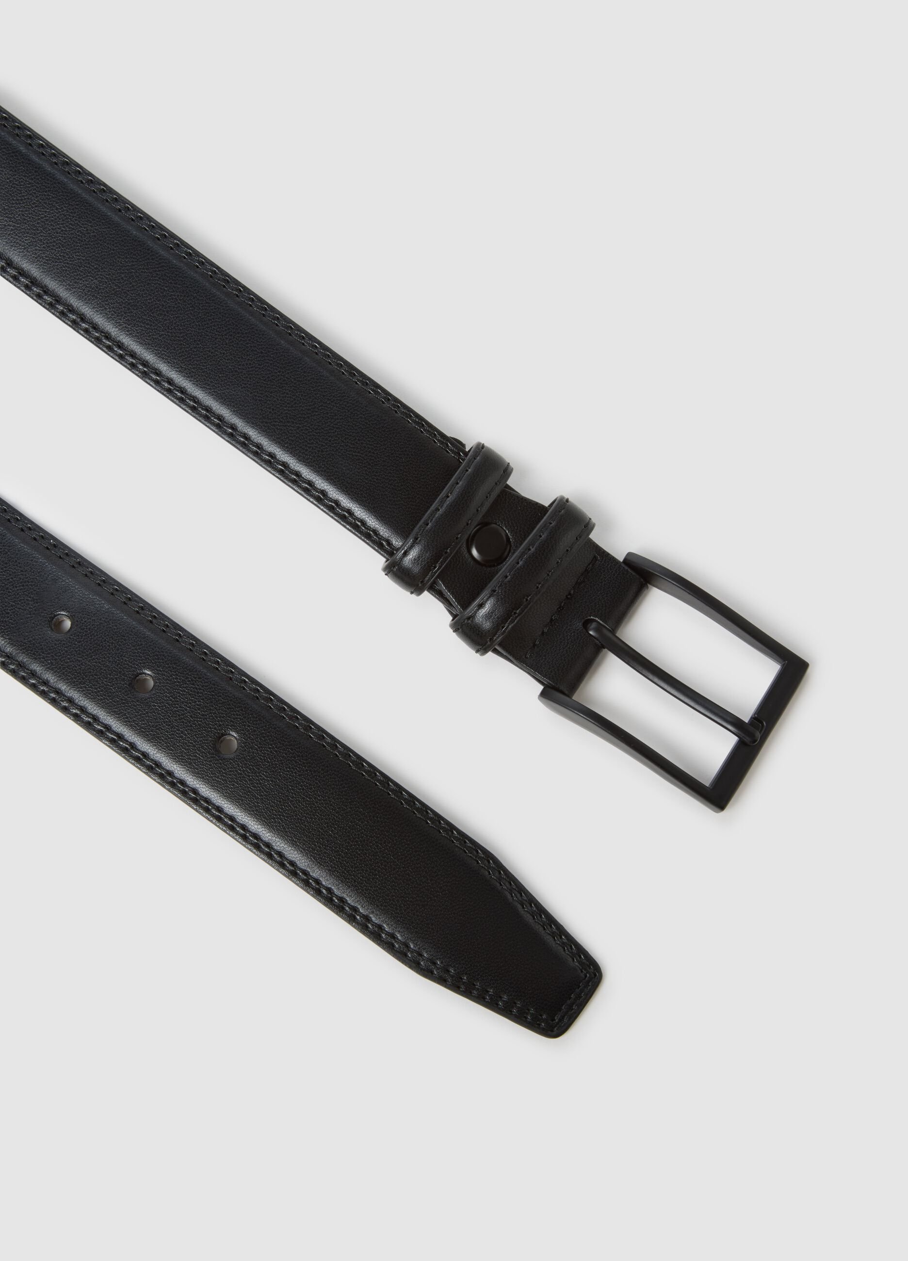 Genuine Black Leather Belt