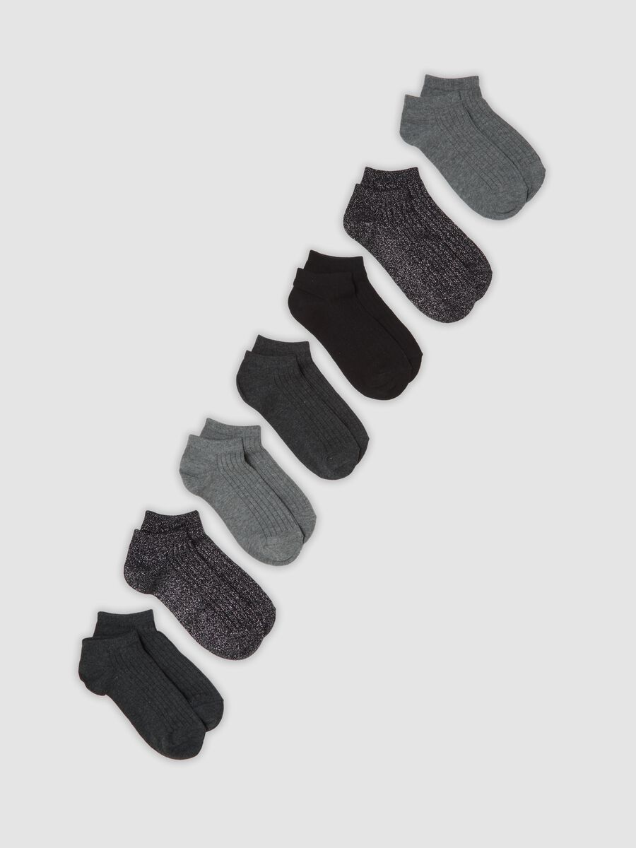 7-pack of grey organic stretch cotton socks_0