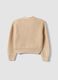 Girls&rsquo; beige cotton-blend cardigan with buttons_1