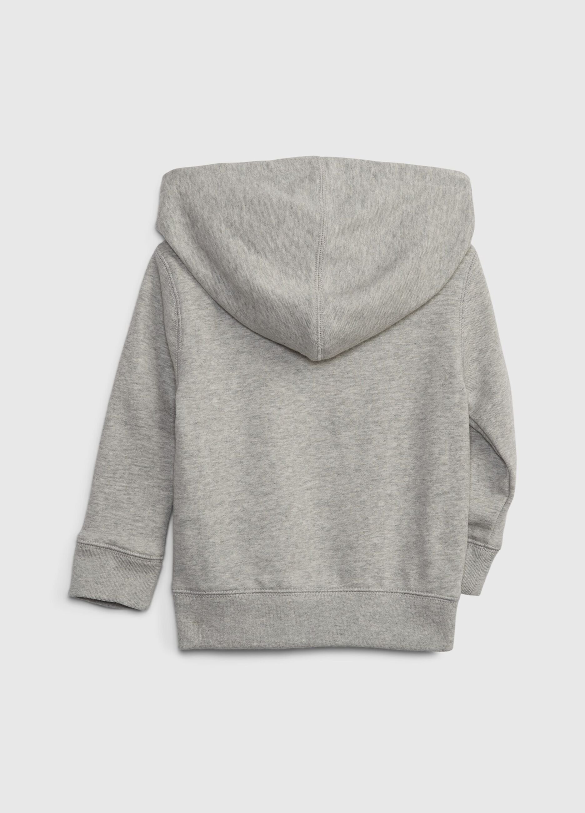 Hoodie with logo patch