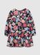 Girls' multicolour floral dress in pure cotton regular fit_0