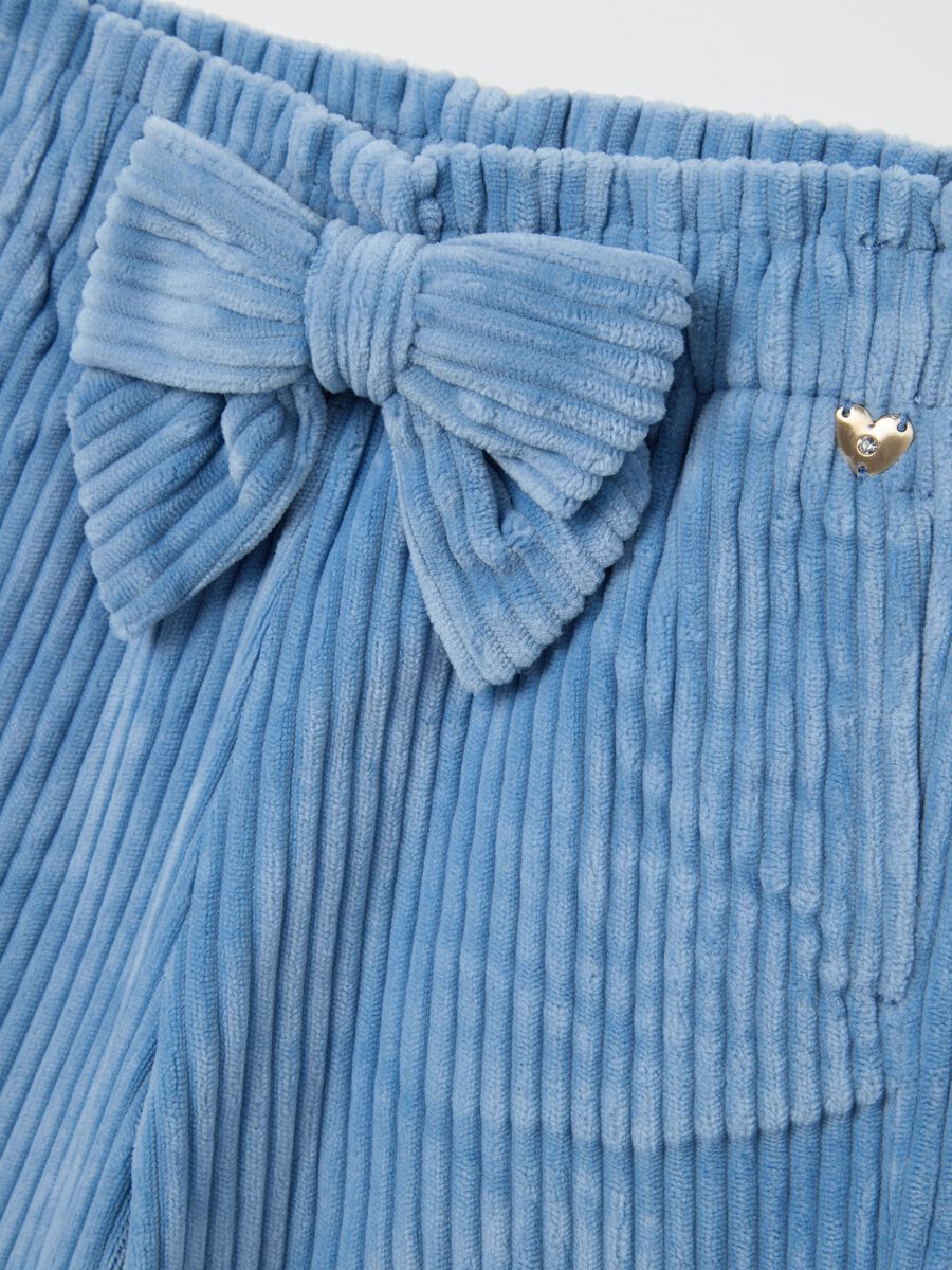 Blue Wide-Leg Trousers for Girls_3