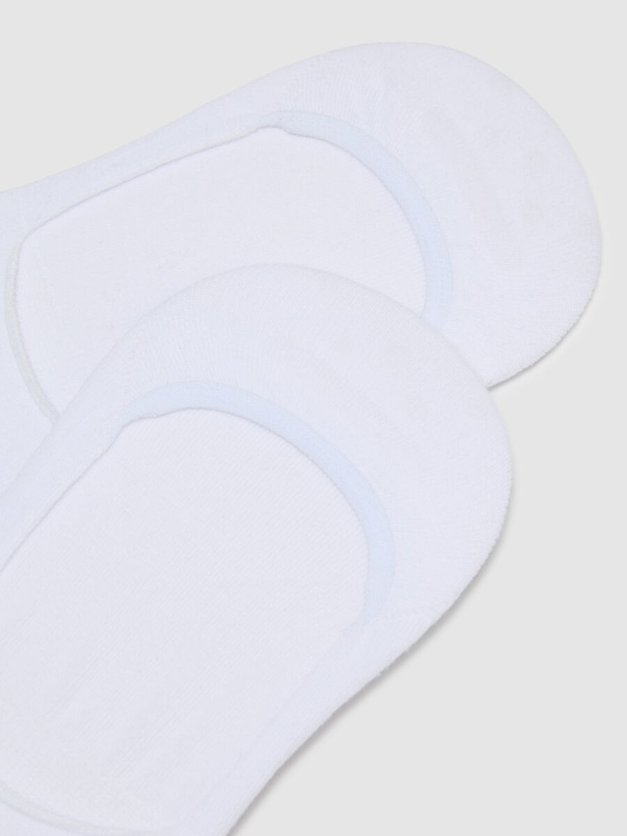 Women's white stretch cotton sock set_1
