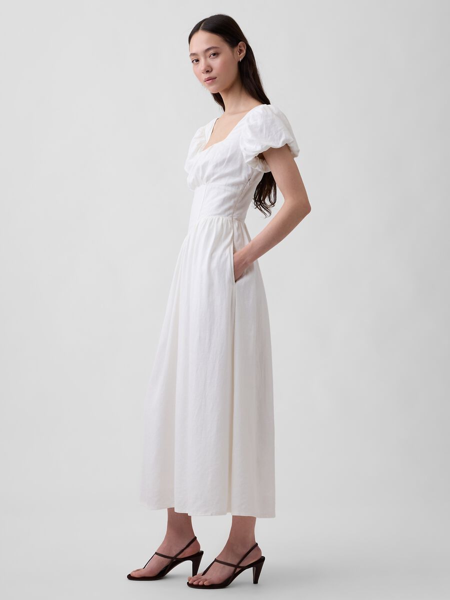 Linen-blend midi dress_2
