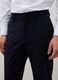 Slim Fit Blue Stretch Fabric Trousers_2