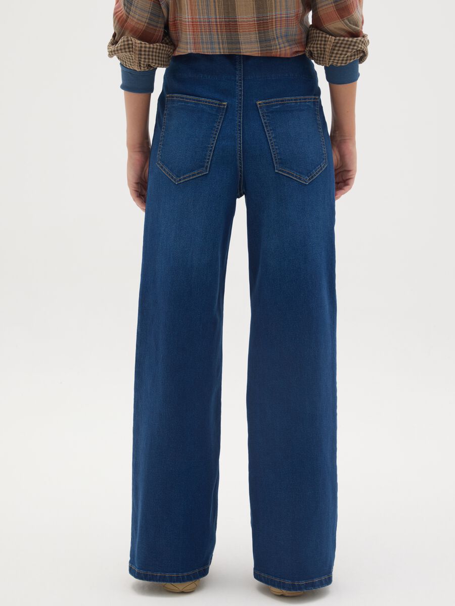 Jeans premaman blu elasticizzato_3