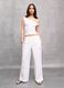 100% Linen Wide-Leg Trousers White_3
