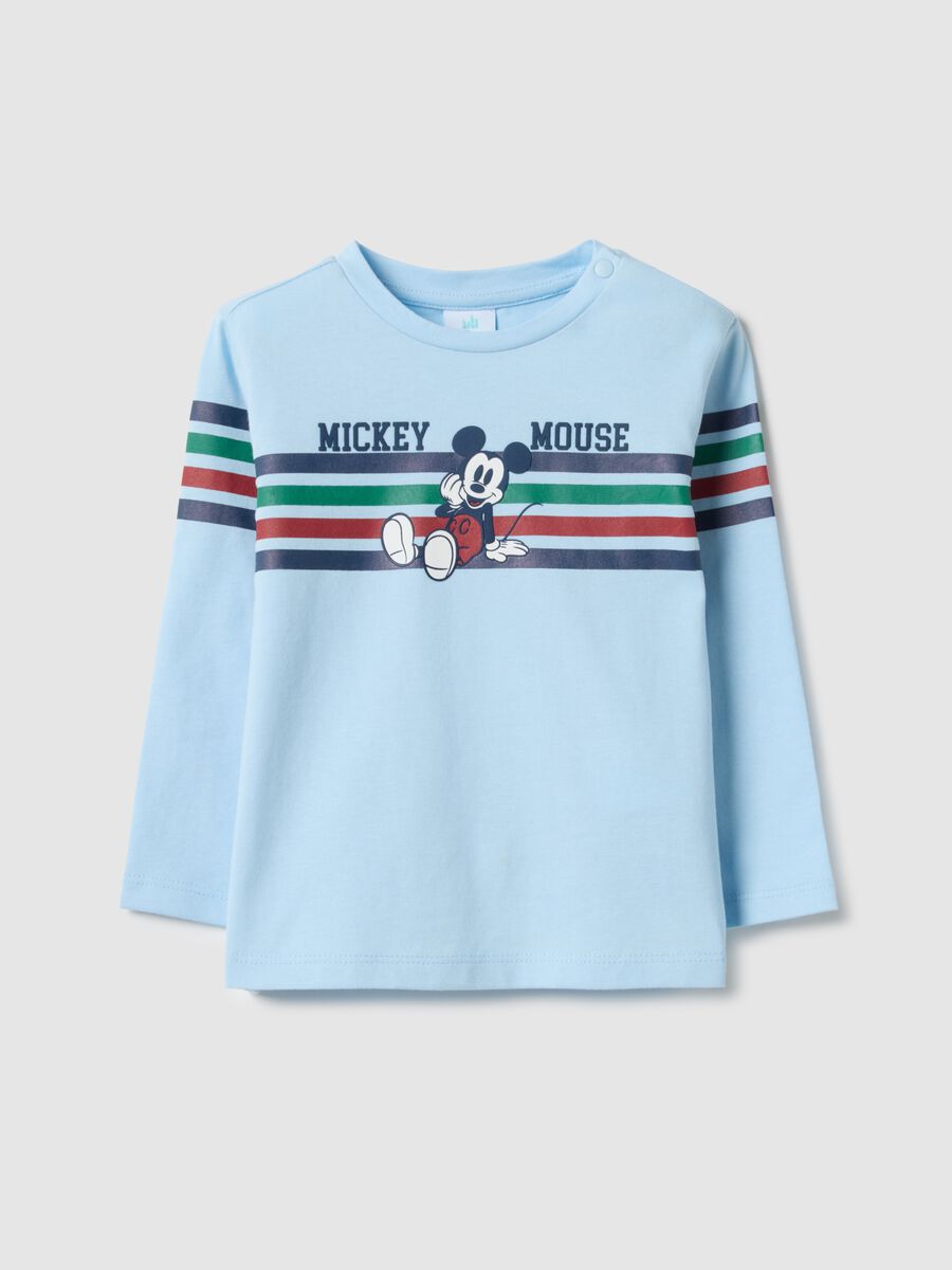 Blue pure cotton children's t-shirt regular fit with print_0