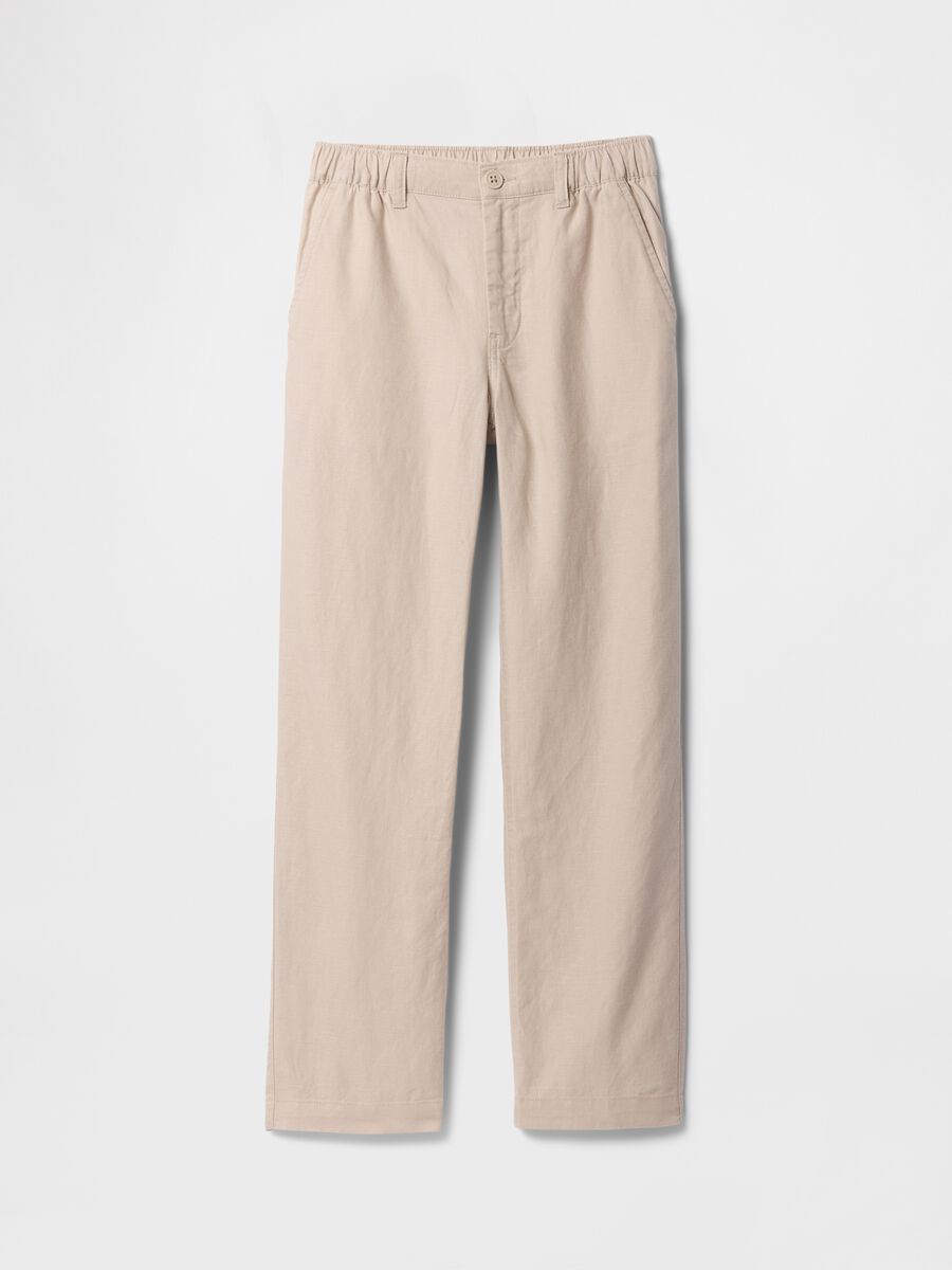 Trousers in linen and viscose_4