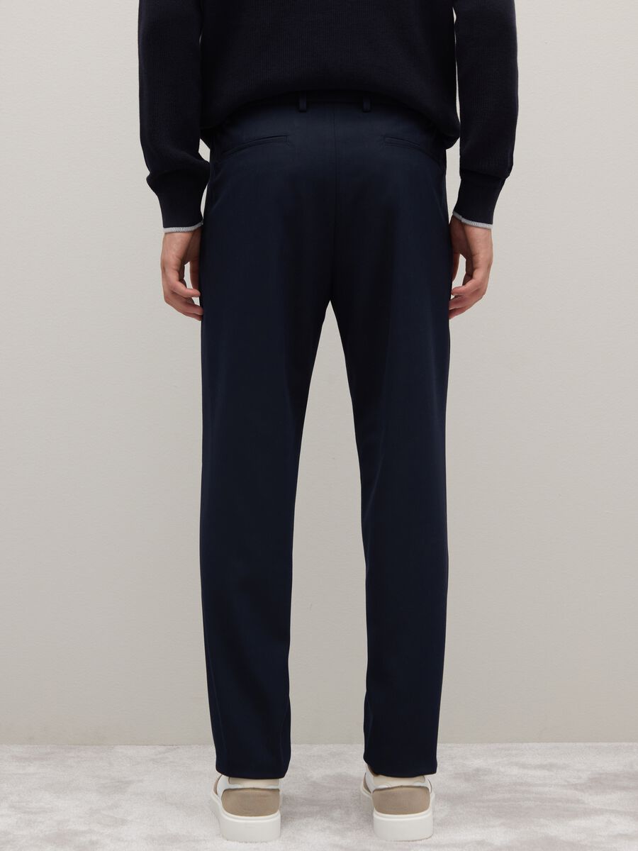 Pantaloni blu regular fit_2