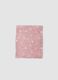 Copertina rosa con stampa stelle per culla effetto pelliccia_2