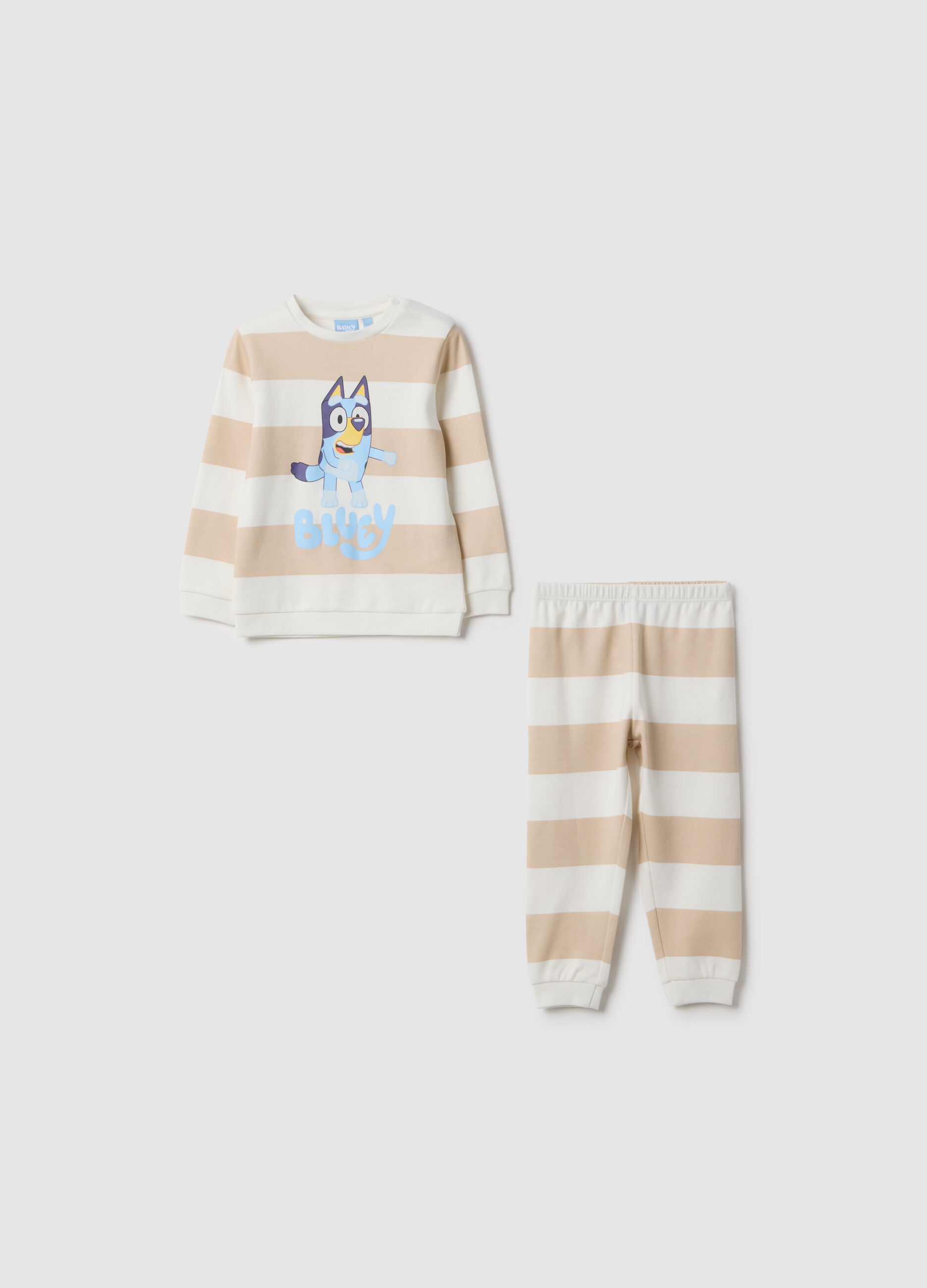 Regular fit newborn pure cotton pyjamas with multicolour stripes