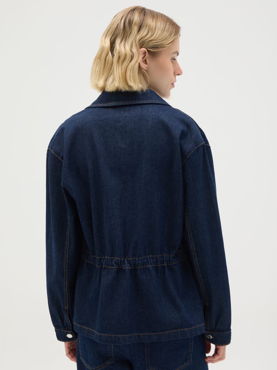 Women's pure cotton denim shirt_3