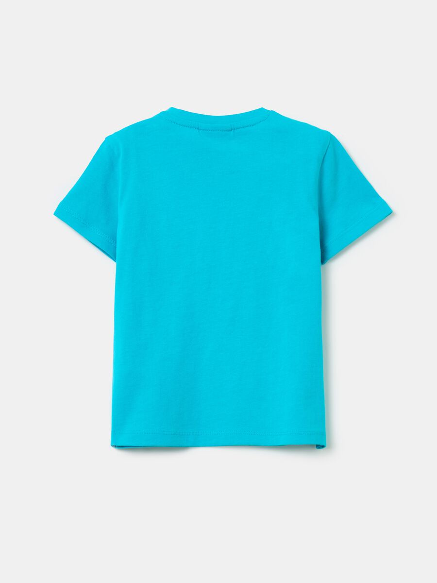 Cotton T-shirt with pocket and print_1