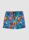 Blue Avengers print swim shorts_0