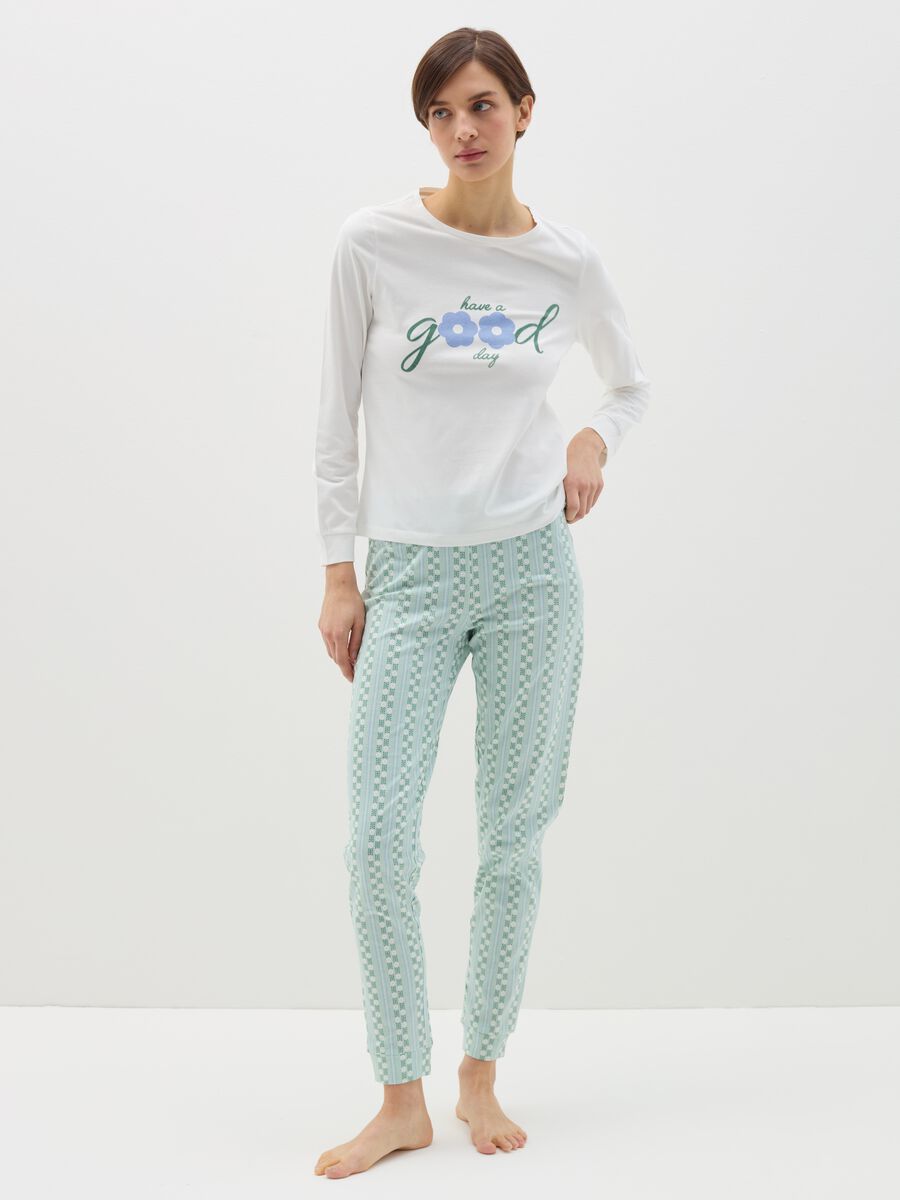 Pyjama top with "Have a Good Day" print_0