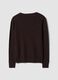 Brown viscose-blend top with m&eacute;lange yarns_2