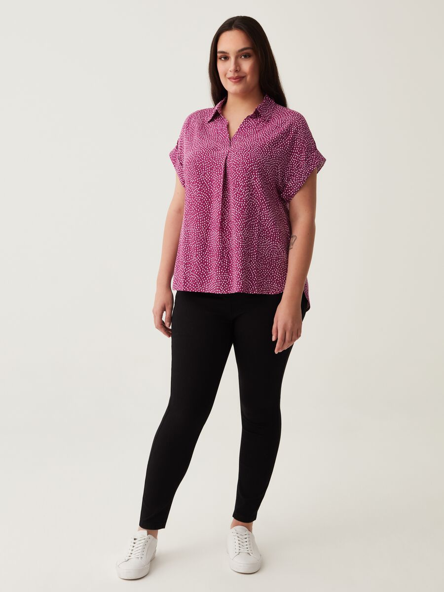 Blusa in viscosa fantasia Curvy_0