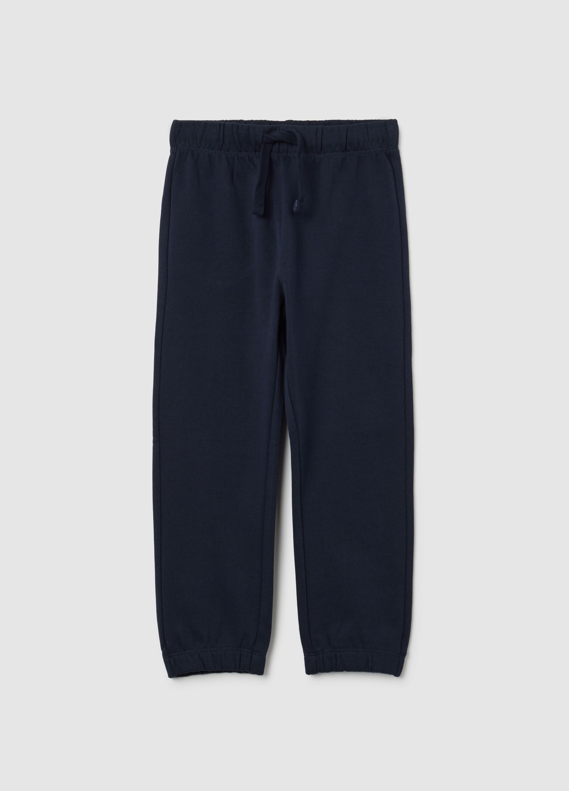 Children's blue pure cotton trousers regular fit