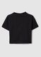 T-shirt in cotone elasticizzato nera da bambina boxy fit NY Knicks_1