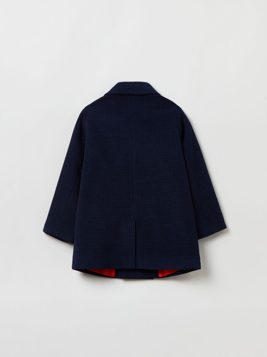 Cappotto doppiopetto con fantasia check_4