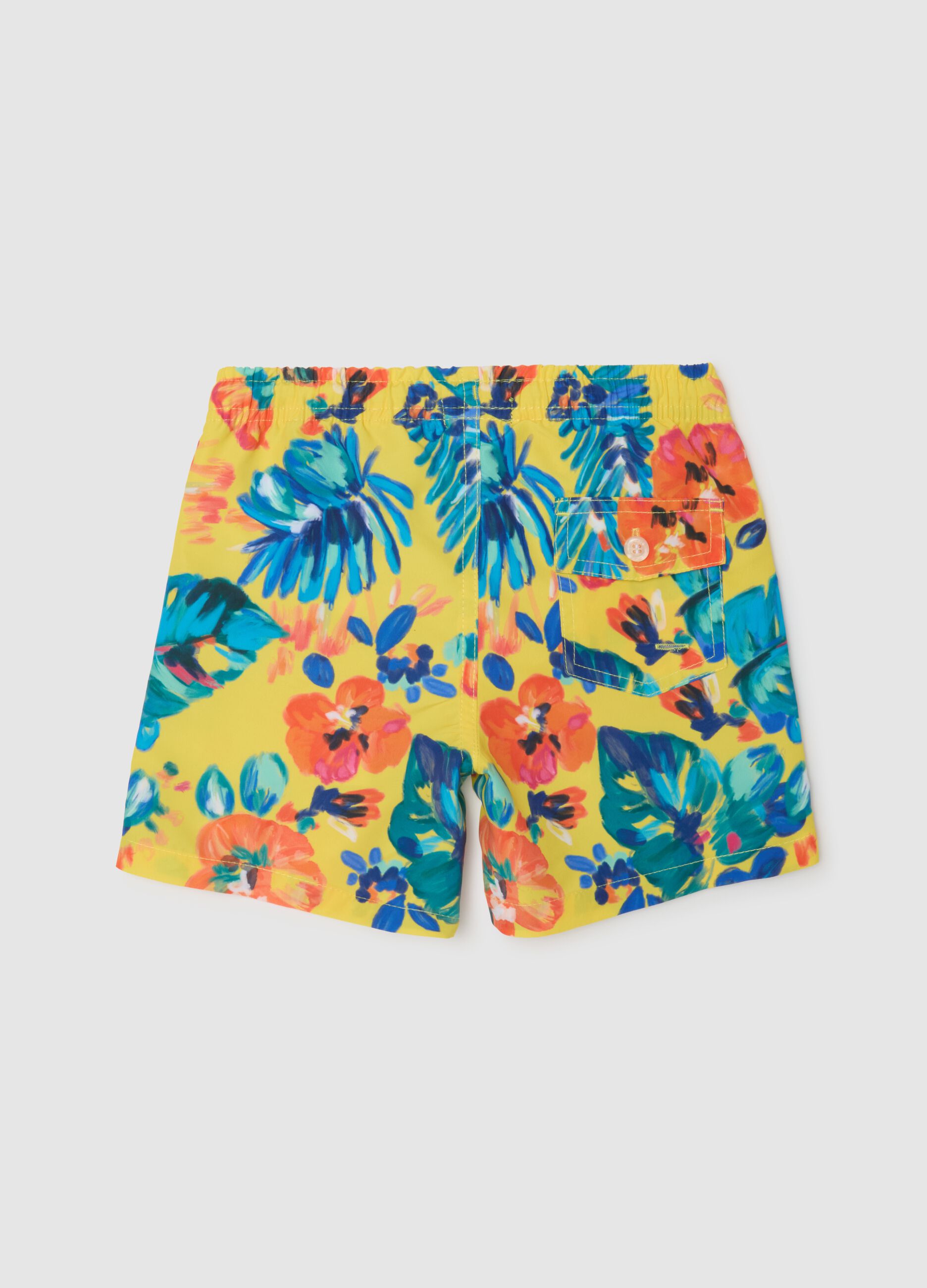 Costume da bagno da bambino in tessuto multicolor regular fit