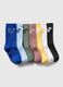 Seven-pair pack short socks with Mickey Mouse design_0