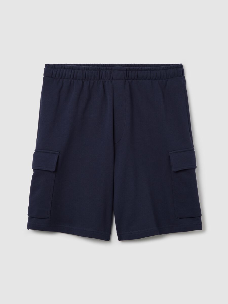 Cargo Bermuda shorts in fleece_4