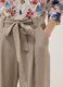 Beige viscose-blend trousers with belt_3