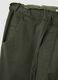 Green stretch cotton trousers regular fit_5