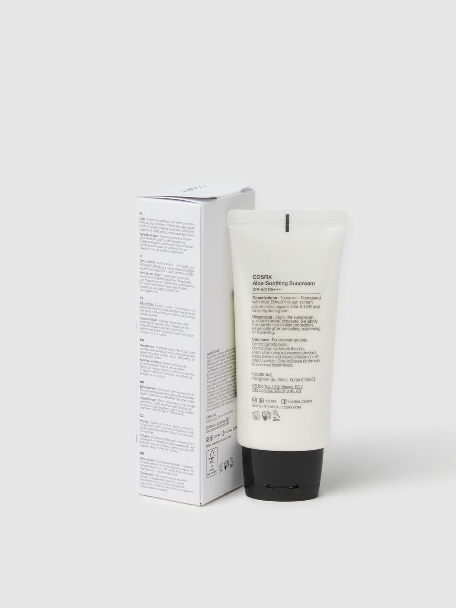 Aloe Soothing Sun Cream SPF50+ PA+++ (EU) - skincare coreana_2