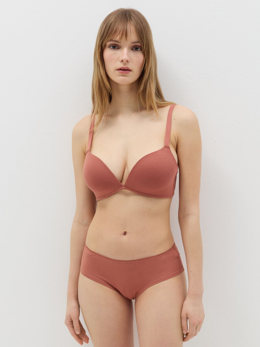 Three-pack French knickers with lace_0