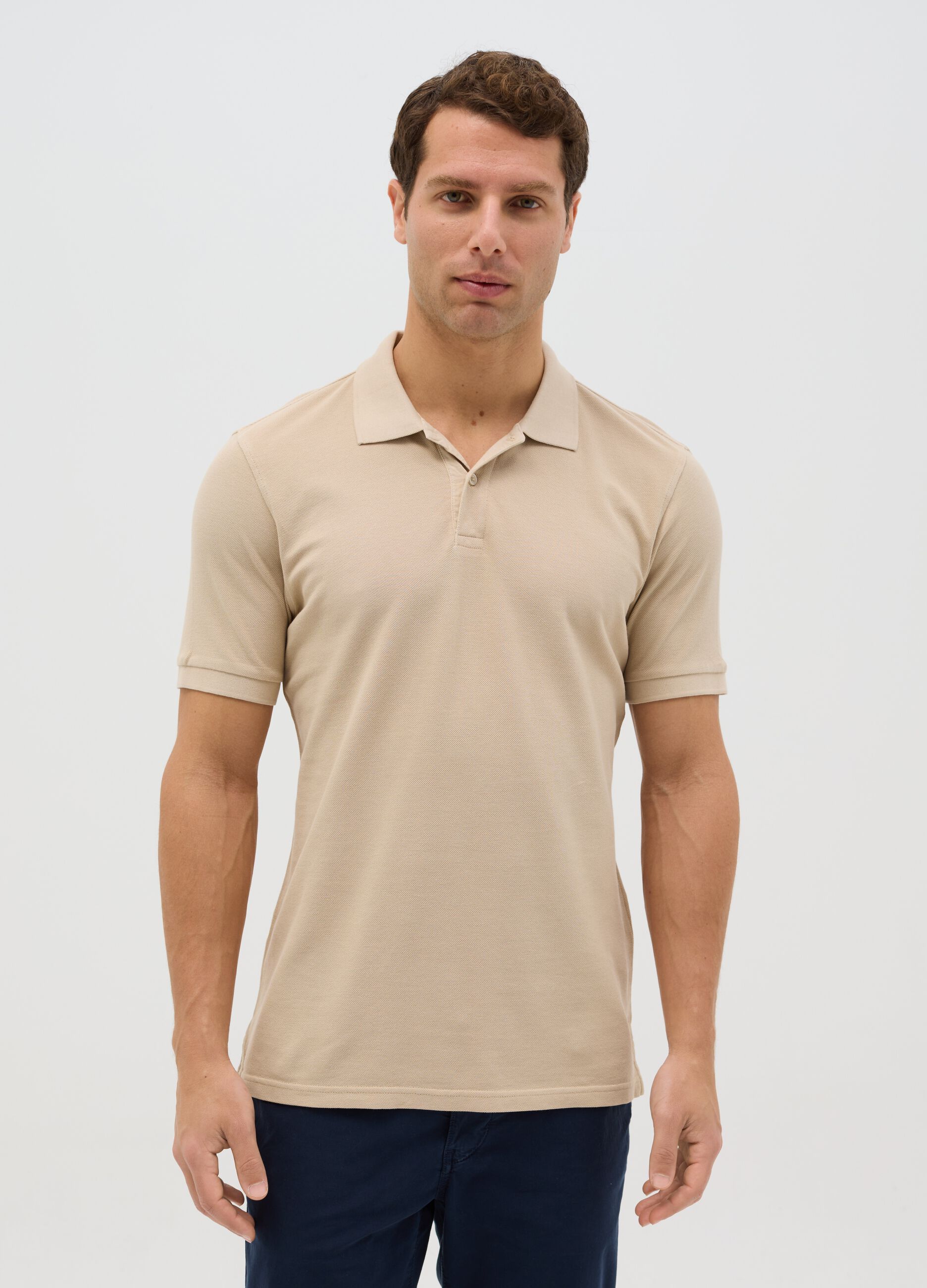 100% cotton piqué polo shirt