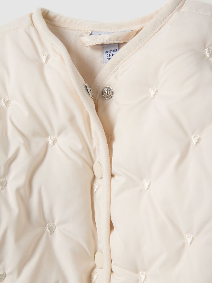 Giacca imbottita beige regular fit per neonata_2