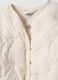 Beige padded regular fit jacket for baby girl_2