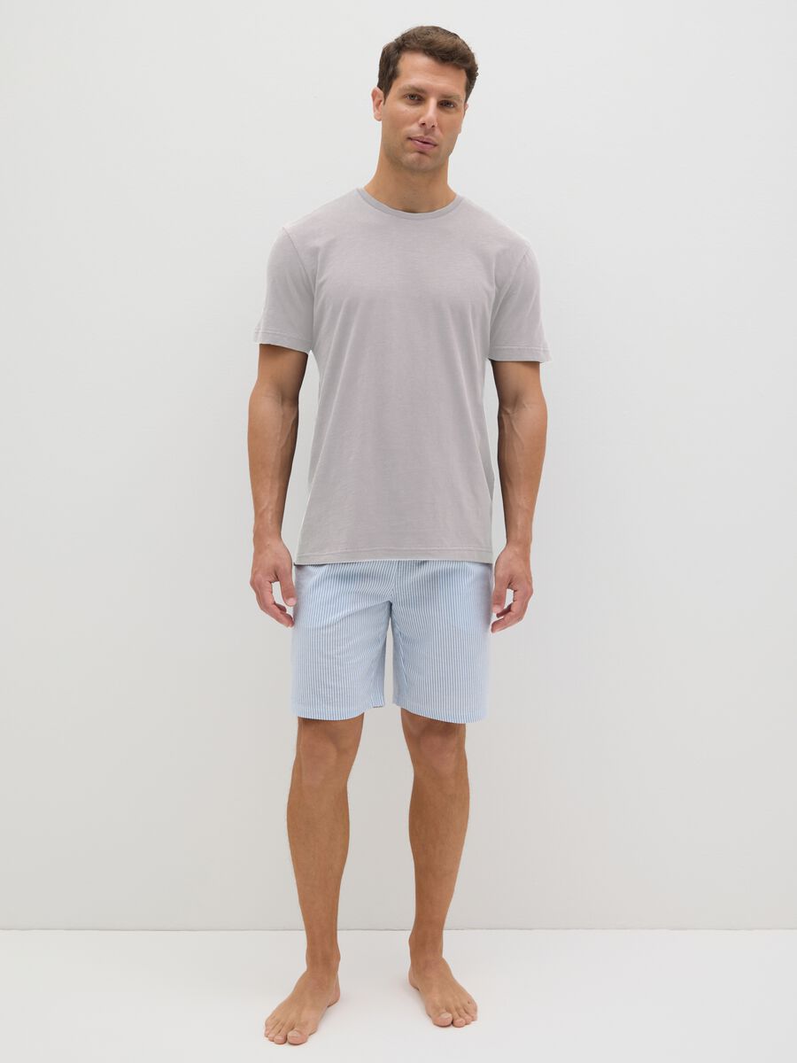 Men's grey pure cotton T-shirt regular fit_0