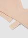 Beige stretch organic cotton bra for girls_2