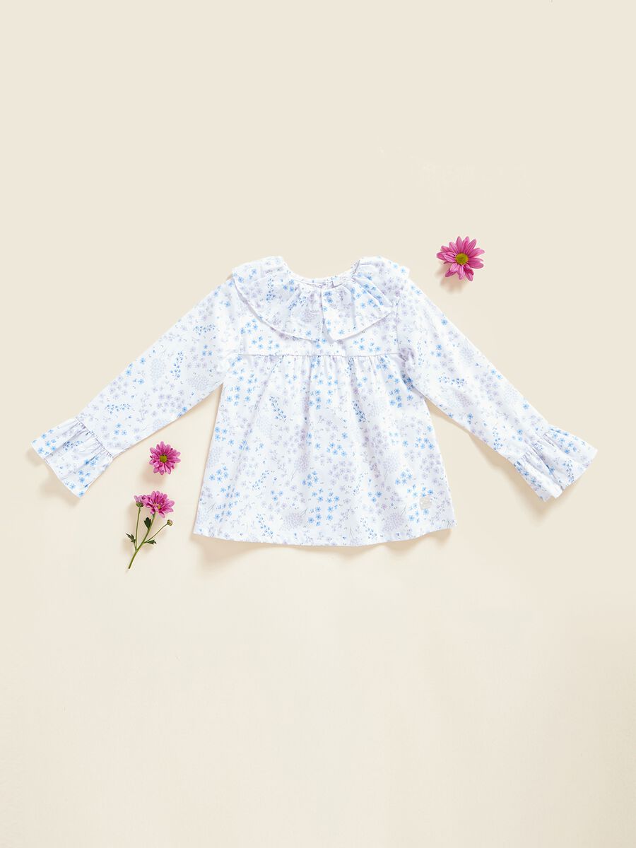 Camicia in popeline con rouches IANA_0