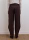 Pantaloni marroni in puro cotone barrel fit_2