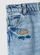 Regular fit blue cotton-blend trousers for boys with embroidered cars_2