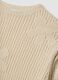 Beige open-knit floral regular-fit top_5