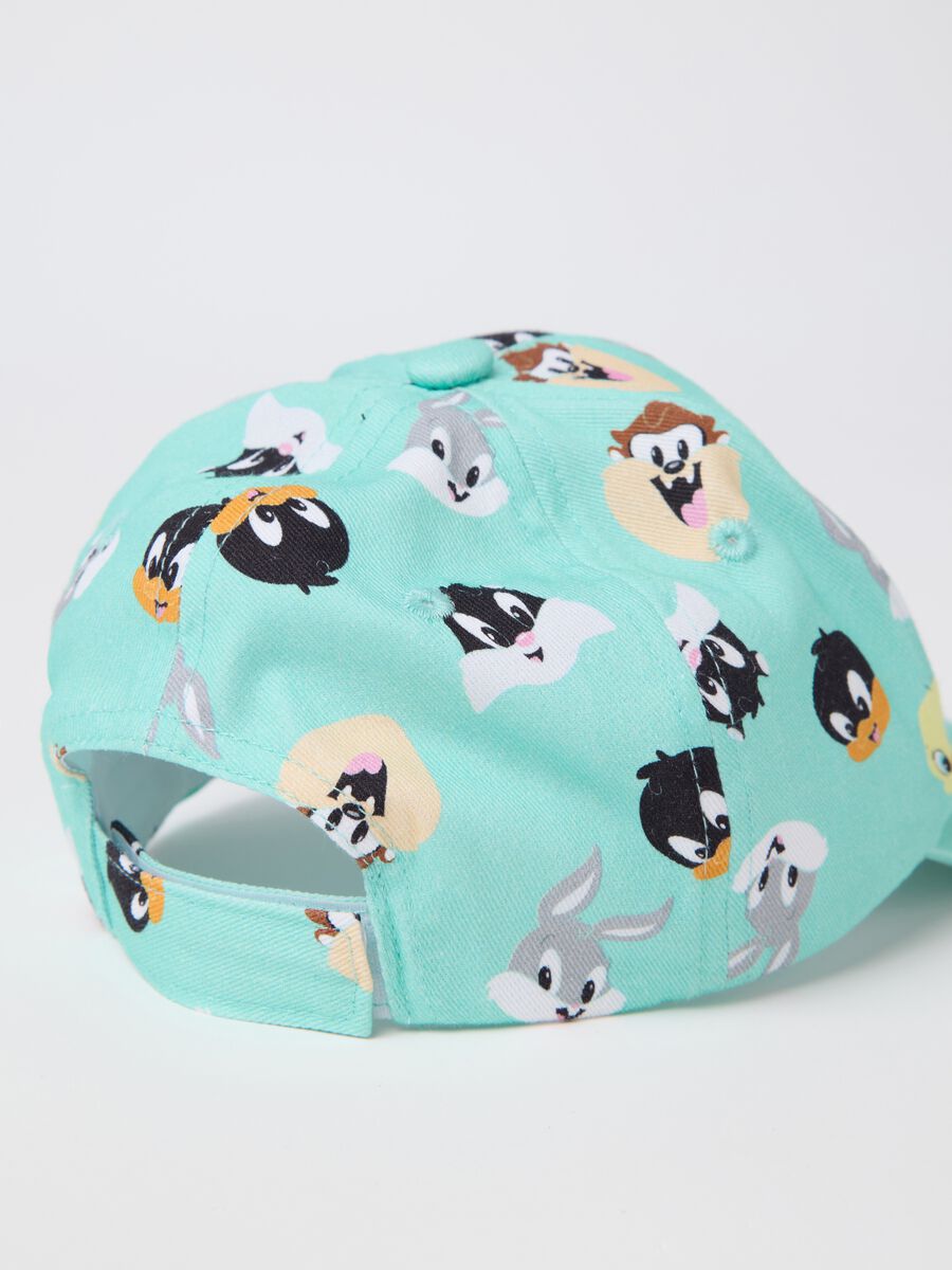 Green Looney Tunes Print Hat 100% Cotton_1
