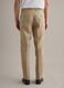 Beige slim-fit pure linen trousers_2